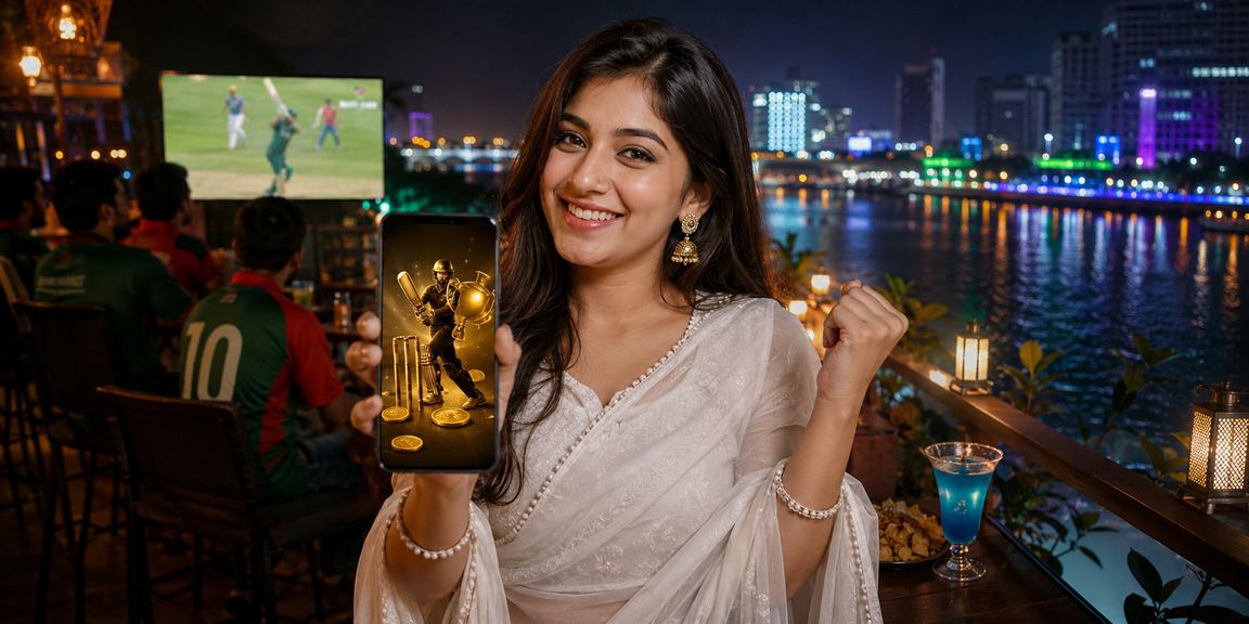 ঢাকার একজন বেটার 1444 প্ল্যাটফর্মে ক্রিকেট বেটিং করছেন